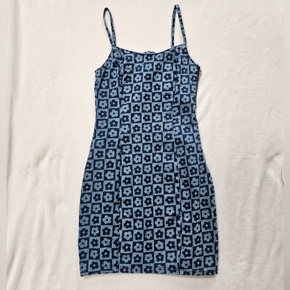 Denim Bodycon Dress - Picture 1 of 4